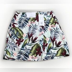 NWT Lady Hagen Small 2 16" Side Pleat Golf Tennis Skort Floral Athletic Skirt